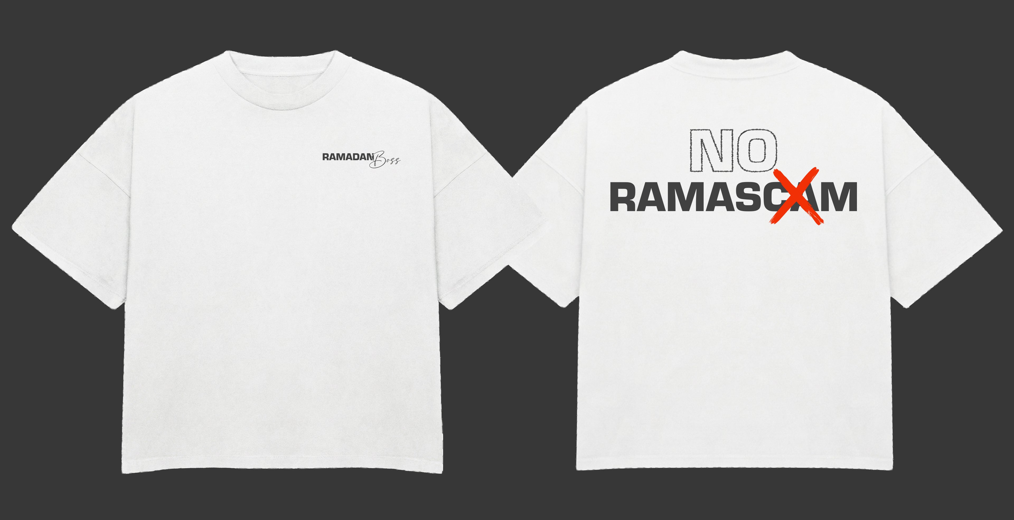 NO RAMASCAM (WHITE T-SHIRT)